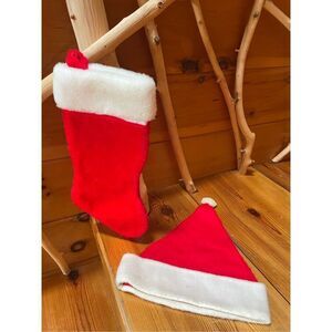 Stocking and Santa Hat
